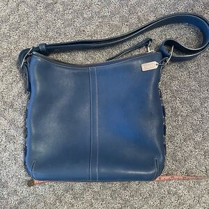Coach blue shoulder bag